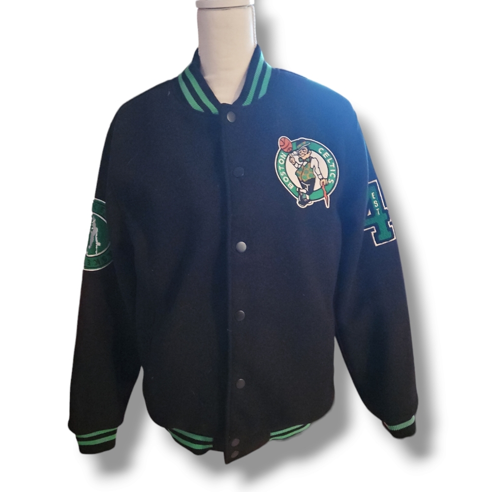 Ultra Game Men's Game Time Varsity Jacket Boston Celtics